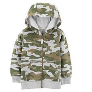 NWT ~ Carter's Long Sleeve Zip Up Hoodie-Toddler